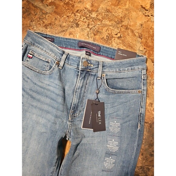 Tommy‎ Hilfiger Tribeca Th Flex Raw Cuff Skinny Jeans Size 8 (J4) - Picture 6 of 10